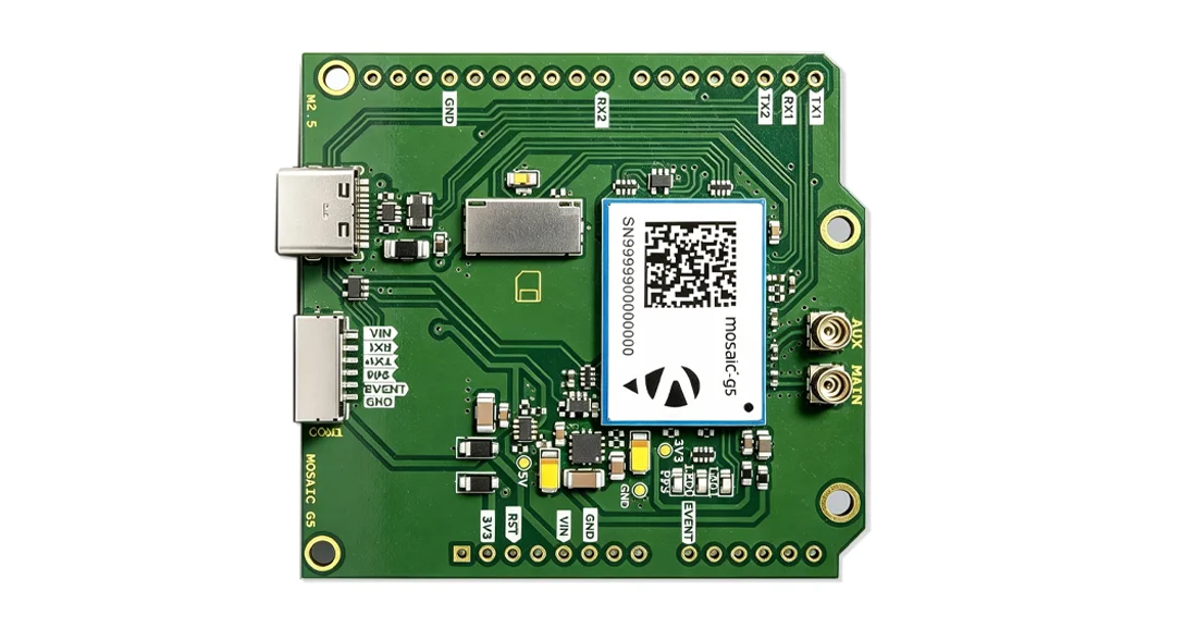 mosaic-G5 High-Precision RTK-GNSS Carrier Board