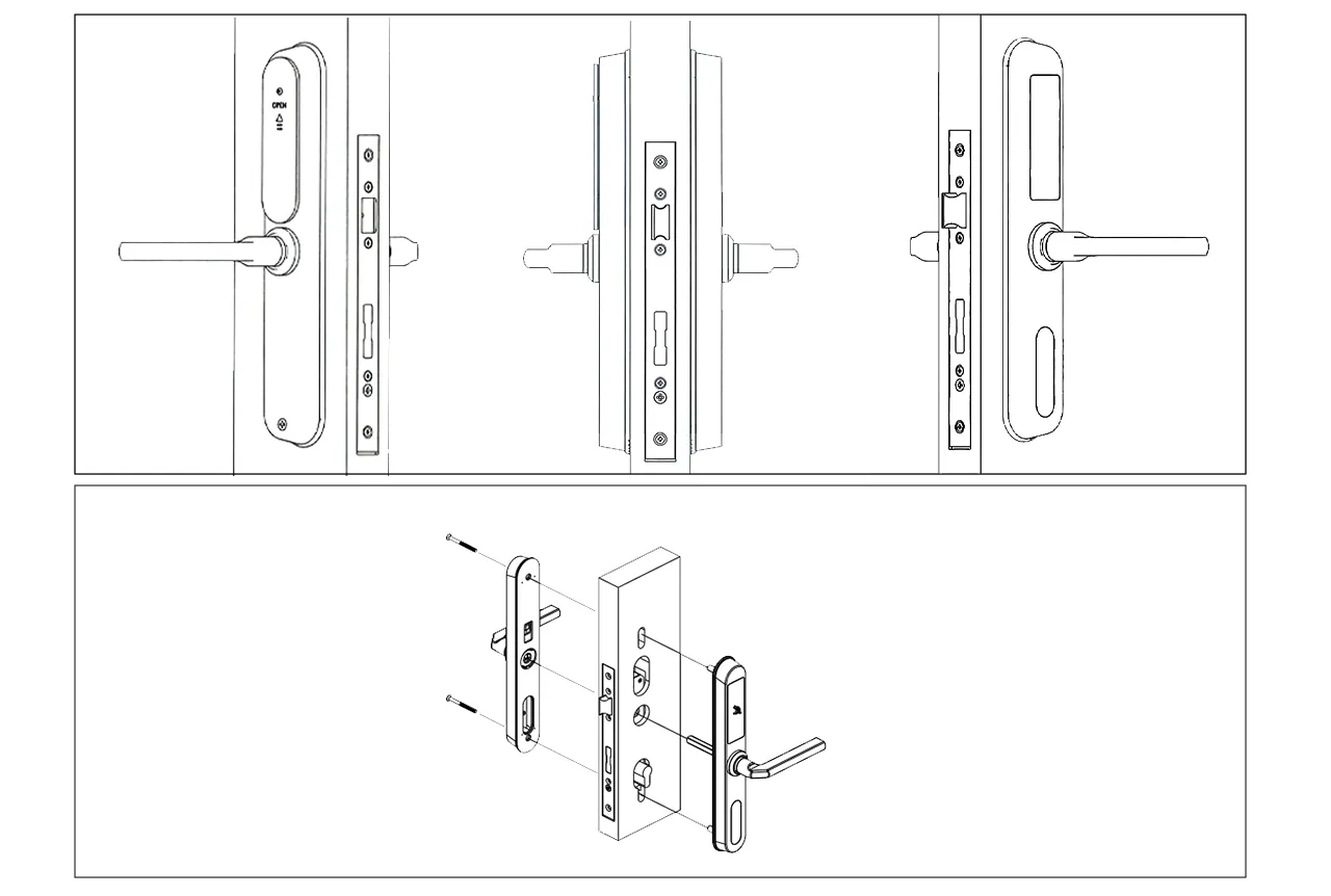 plano de ingeniería de la smart lock NB